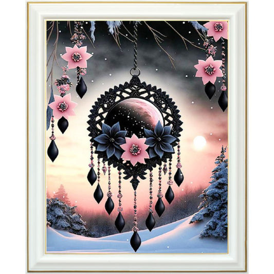 Diamond painting AB - Attrape-rêves glacial
