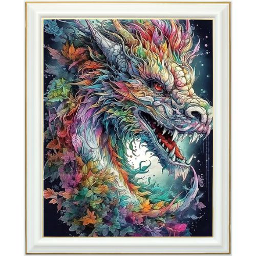 Diamond painting AB - Colère du dragon