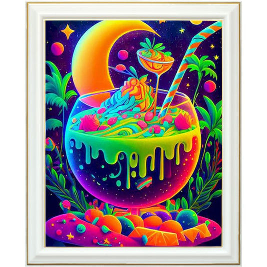 Diamond painting AB - Cocktail psychédélique