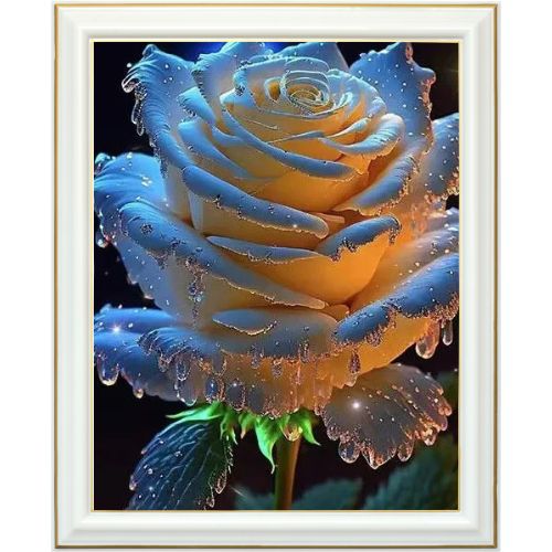 Diamond painting AB - Rose de pluie