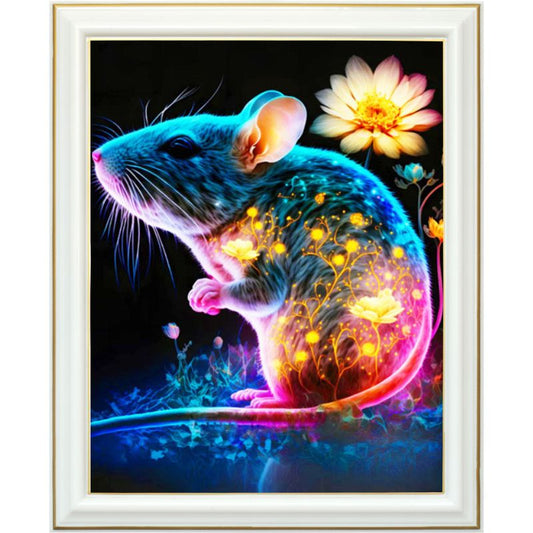 Diamond painting AB - Éclat de souris