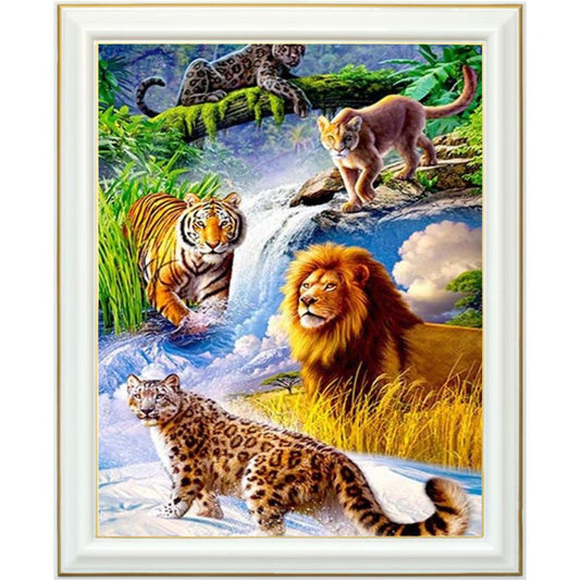 Broderie diamant - Animaux d'Afrique