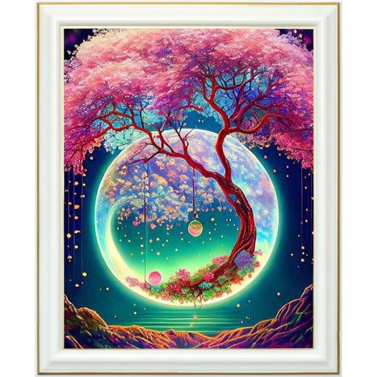 Diamond painting AB - L'arbre et la vallée