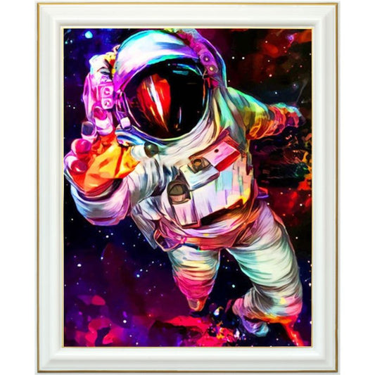 Broderie diamant - Astronaute coloré