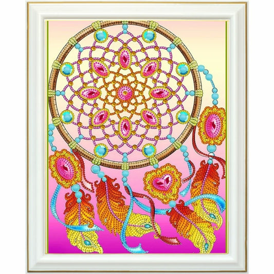 Diamond painting - Attrape-Rêves Éclatant en Pierres Précieuses
