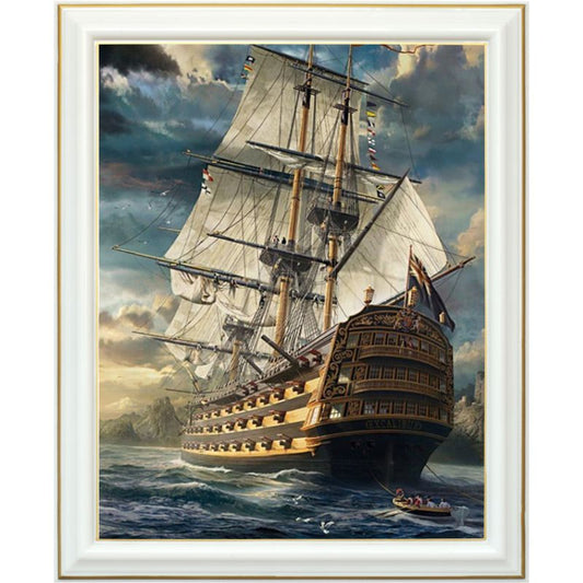 Broderie diamant - Conquête des océans