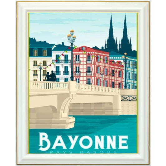Diamond painting - Charme authentique de Bayonne