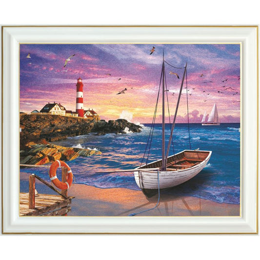 Peinture diamant - Bord de mer