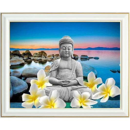 Canevas diamant - Bouddha et lotus