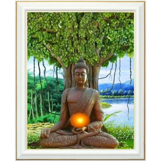 Broderie diamant - Méditation de bouddha
