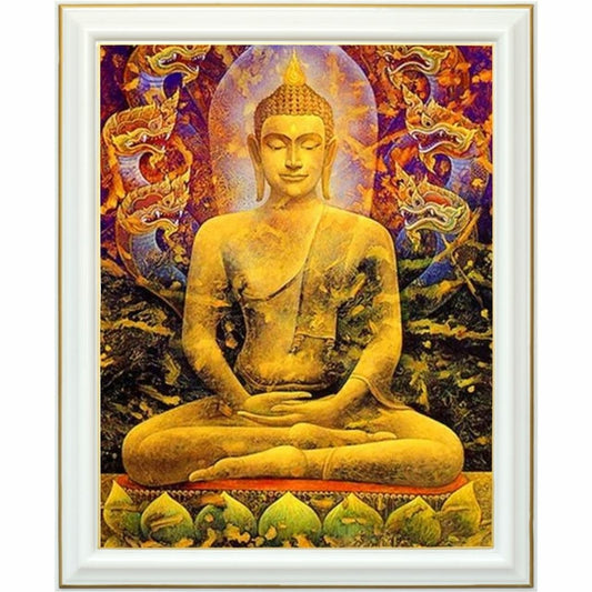 Broderie diamant - La sagesse de Bouddha