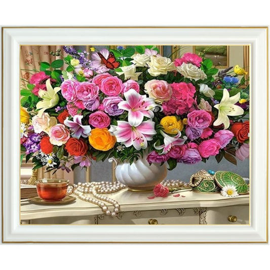 Broderie diamant - Bouquet royal