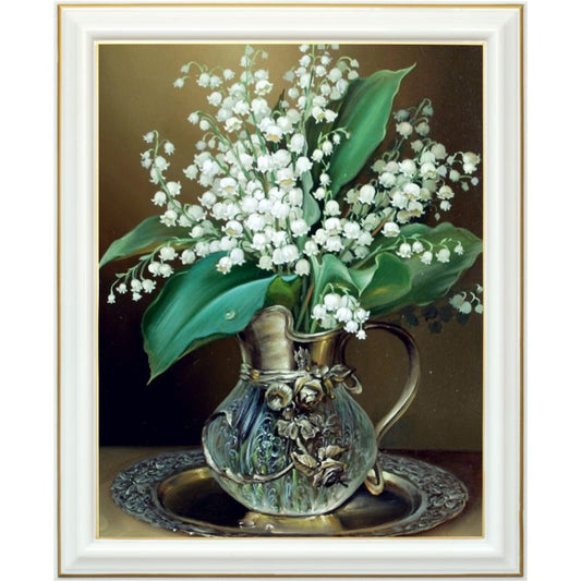 Broderie diamant - Bouquet de muguet