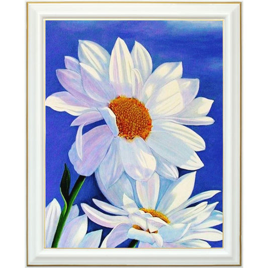 Broderie diamant - Bouton de marguerite