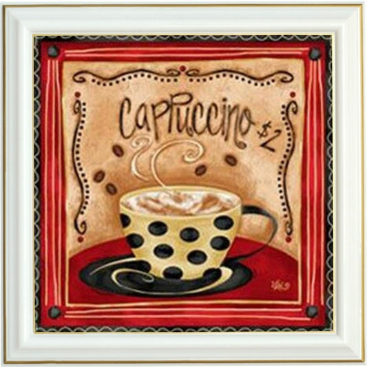 Broderie diamant - Café crème
