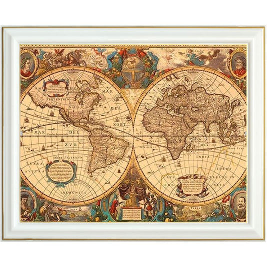 Broderie diamant - Carte vintage
