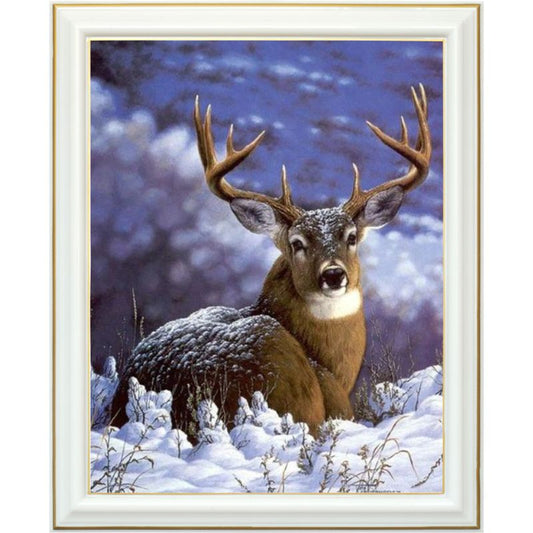 Broderie diamant - Cerf du Canada