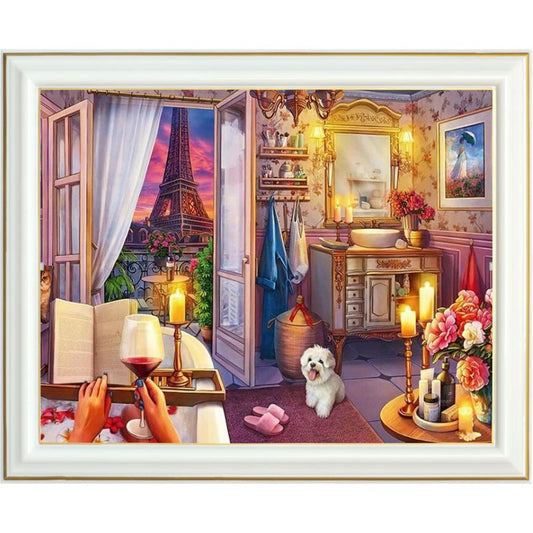 Broderie diamant - Chambre de princesse
