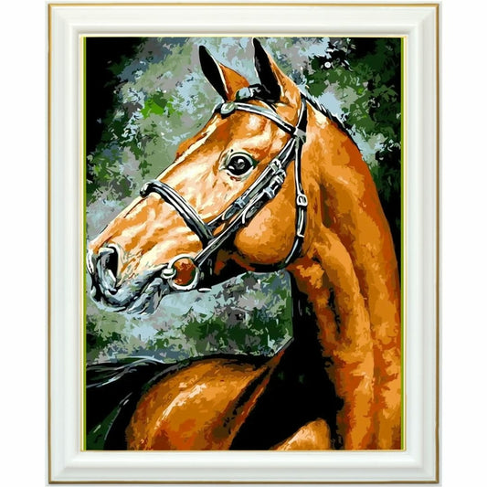 Diamond painting - Noblesse du cheval brun
