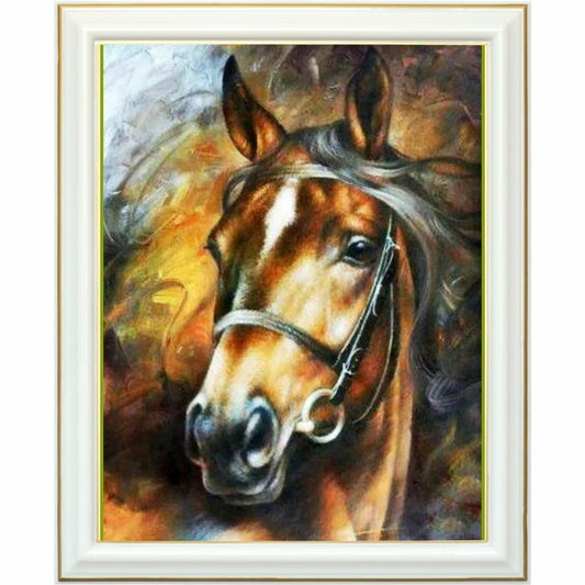 Diamond painting - Puissance du cheval brun