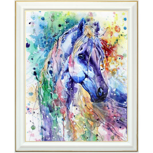 Diamond painting - Peinture cheval blanc