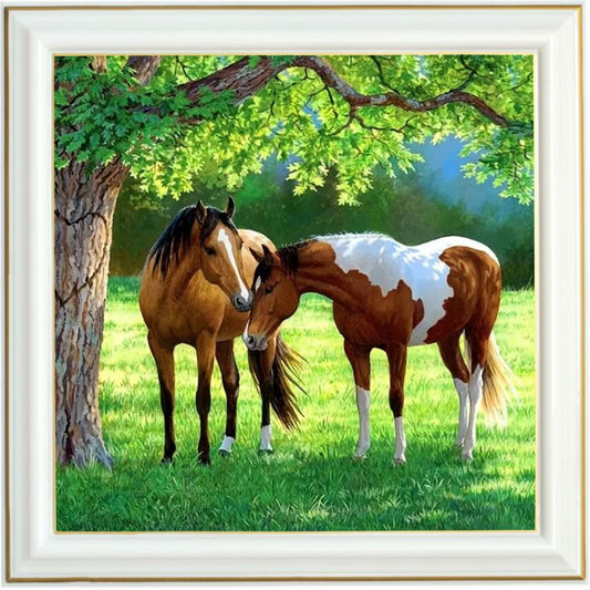 Diamond painting - Chevaux alezan