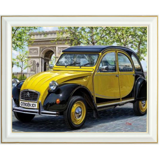 Diamond painting - Citroën 2CV jaune