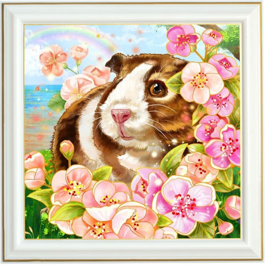Broderie diamant - Cochon d'inde