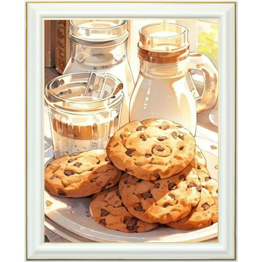 Diamond painting AB - Cookies aux pépites de chocolat et lait