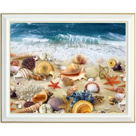 Broderie diamant - Abondance de coquillages