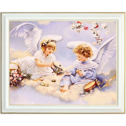 Broderie diamant - Couple d'ange