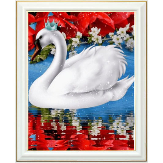 Diamond painting - Cygne blanc