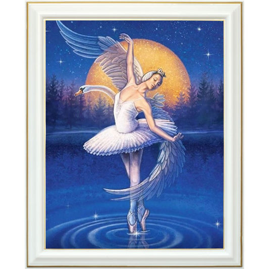 Diamond painting - Le lac des cygnes