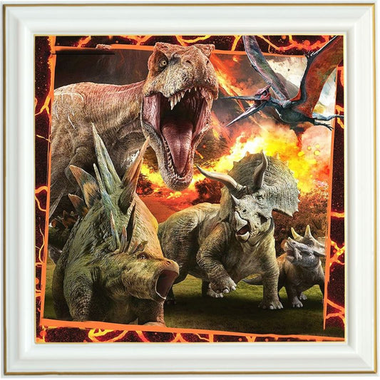 Tableau diamant - Dinosaures