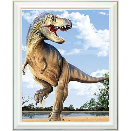 Broderie diamant - Le roi des dinosaures