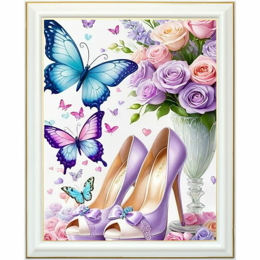 Diamond Painting - Élégance en Fleurs
