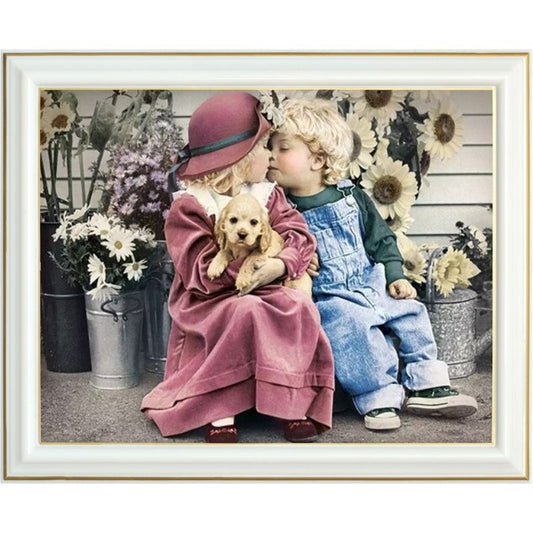 Broderie diamant  - Premier amour