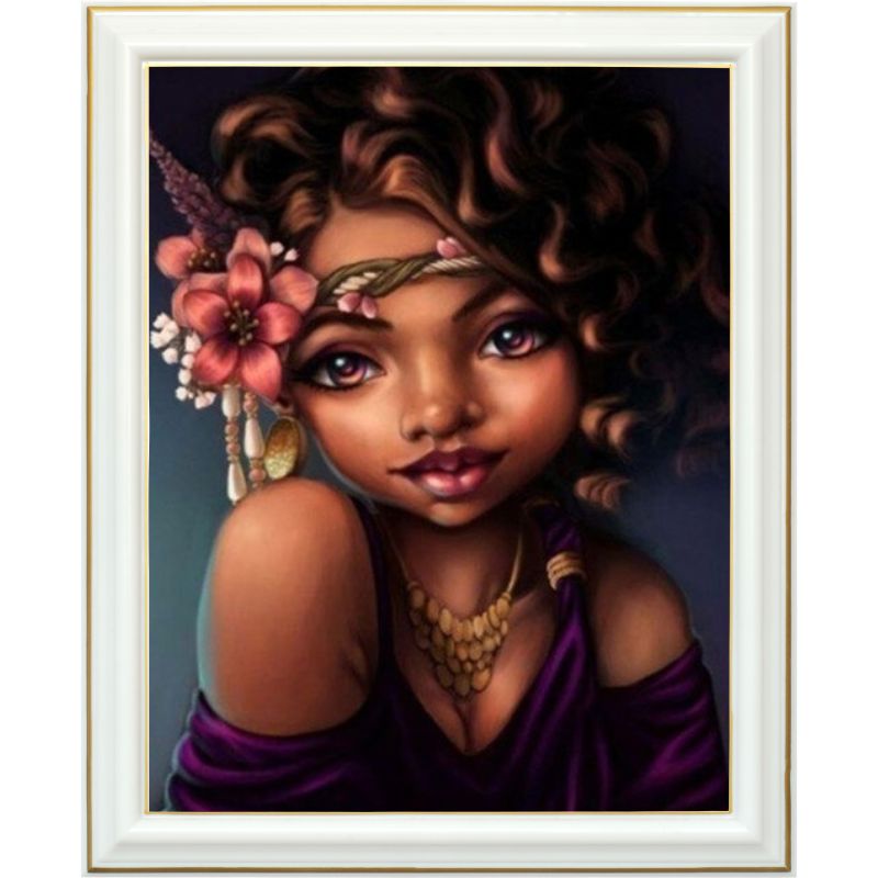 Broderie diamant - Charme d'Afrique