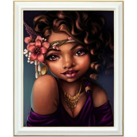 Broderie diamant - Charme d'Afrique