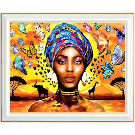 Broderie diamant - Africaine et savane