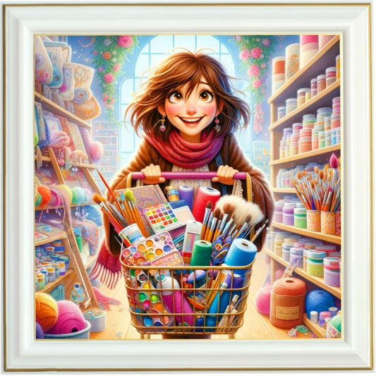 Diamond painting - Passionnée d'art et de créativité