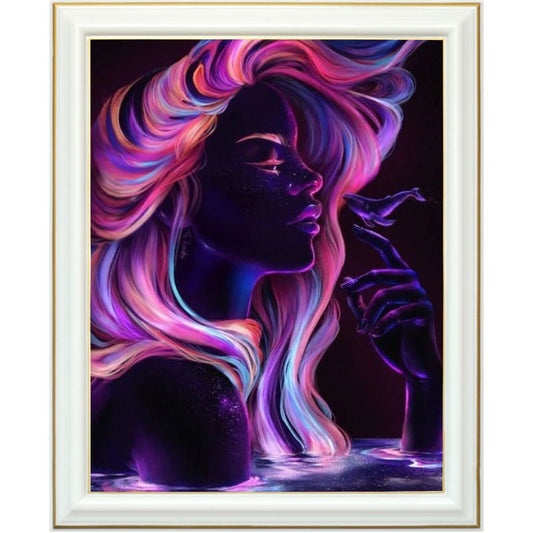 Diamond painting - Purple woman