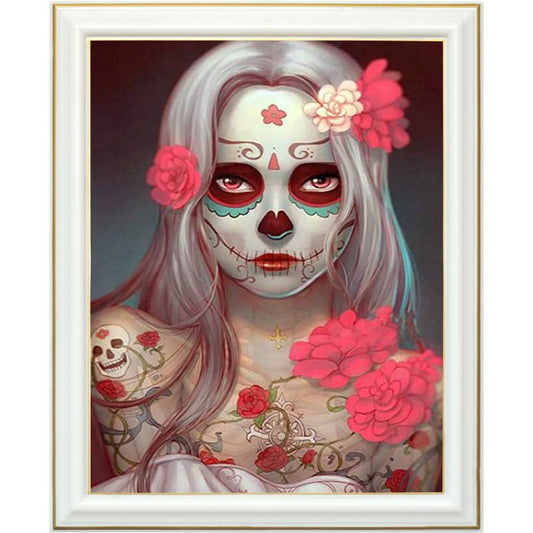 Broderie diamant - Fille de la mort