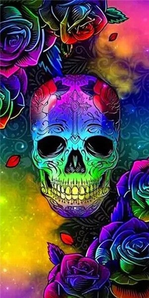 Diamond painting XXL - Tête de mort