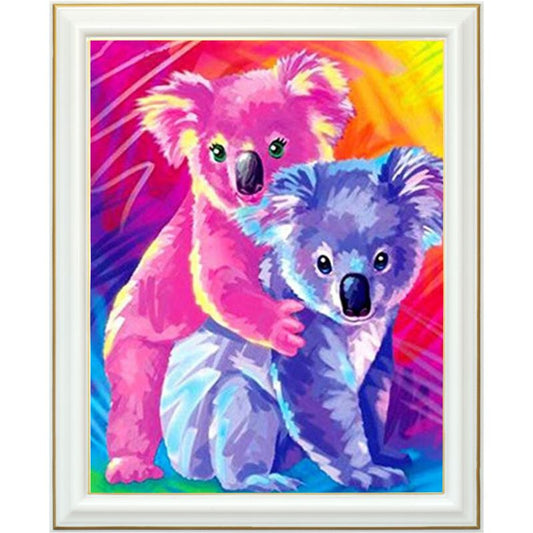 Diamond painting - Koala multicolore