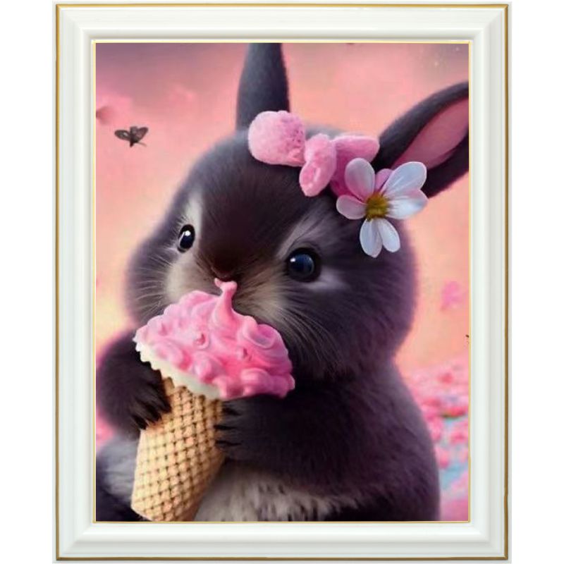 Diamond painting AB - Lapinou gourmand