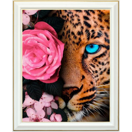 Diamond painting - Léopard de l'amour