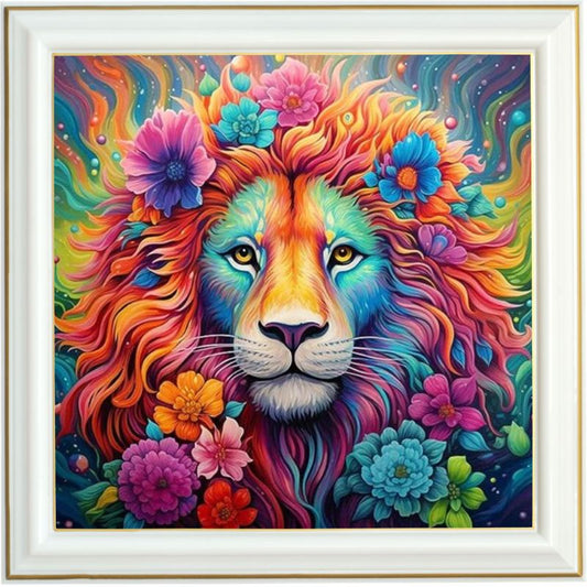 Tableau de diamants - L'épanouissement du lion