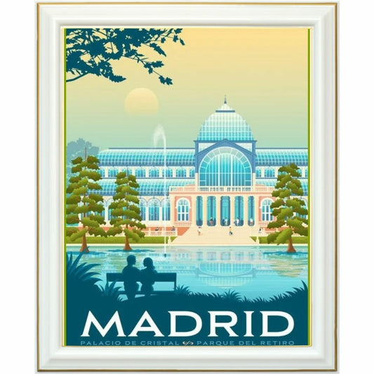 Diamond painting - Sérénité au Palacio de Cristal de Madrid