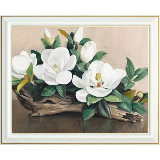 Broderie diamant - Magnolia à grandes fleurs